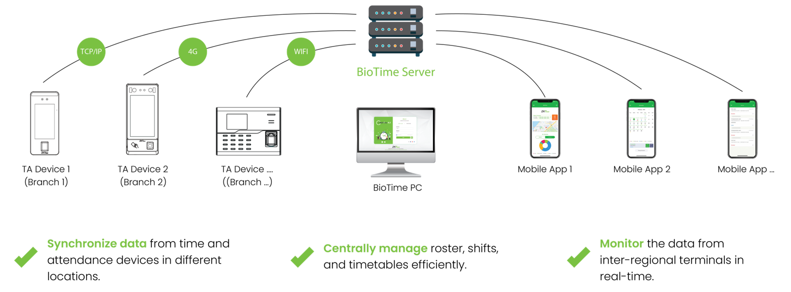 BioTime 9.5 Multi-location