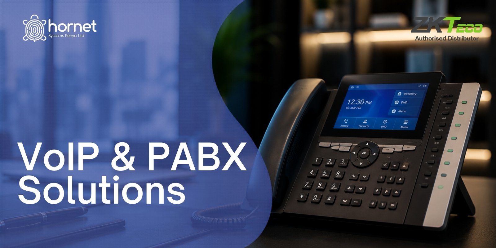 VoIP PABX Kenya unified communication system in a modern office